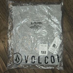 Volcom Light Gray Logo Crewneck Tee